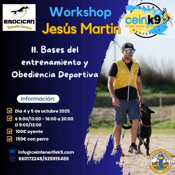 Workshop Jesús Martín: II. Bases del entrenamiento y obediencia deportiva